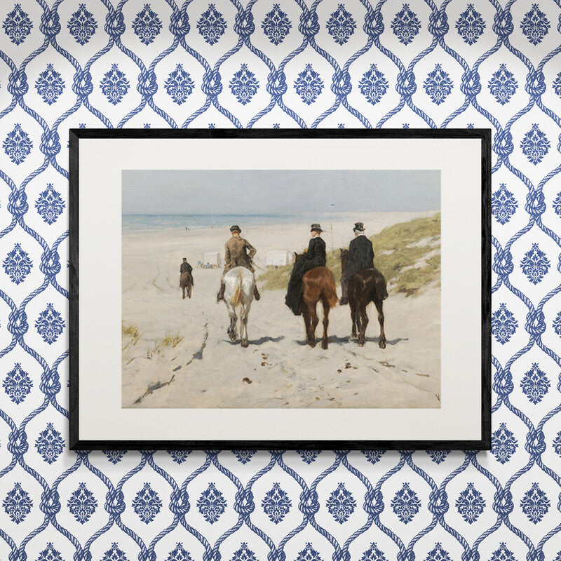 Poster in Lijst Morgenrit aan het Strand