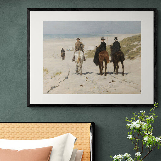 Poster in Lijst Morgenrit aan het Strand