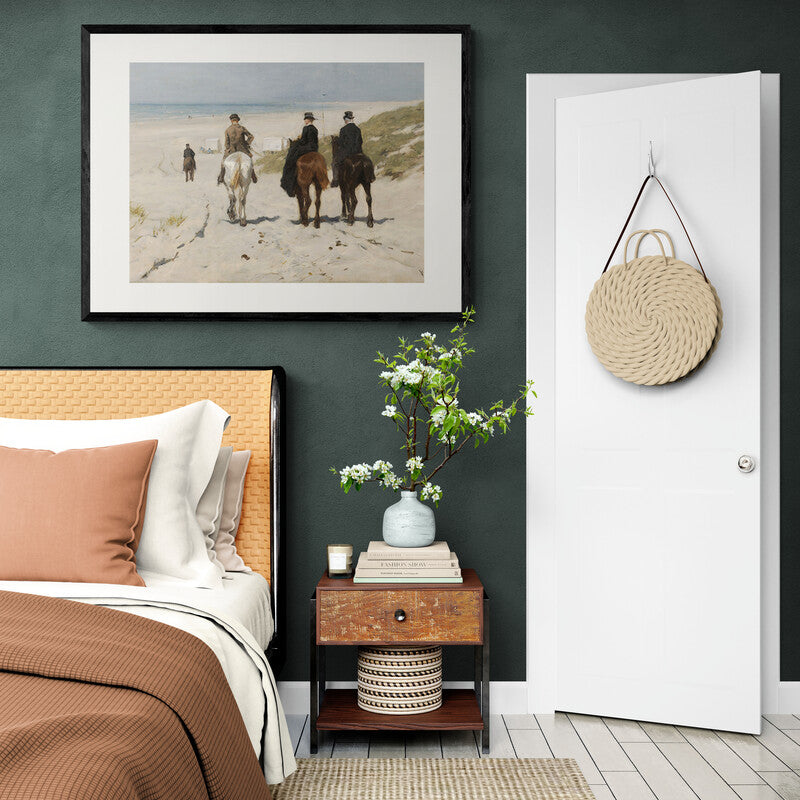 Poster in Lijst Morgenrit aan het Strand