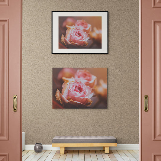 Poster in Lijst Roze Rozen