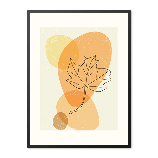 Poster in Lijst Stijlvol Esdoornblad