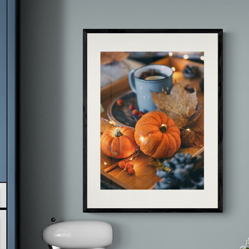 Poster in Lijst Thee in Herfstsferen