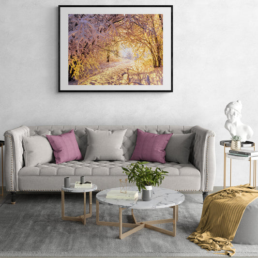Poster in Lijst Winterse Betovering