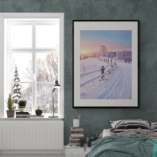 Poster in Lijst Winterweg