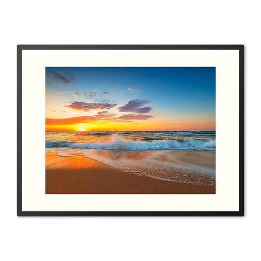 Poster in Lijst Gouden Moment aan Zee