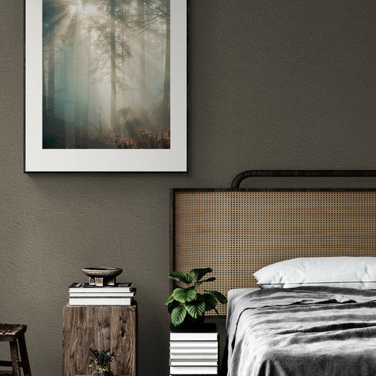 Poster in Lijst Zonnestraal in het Winterwoud