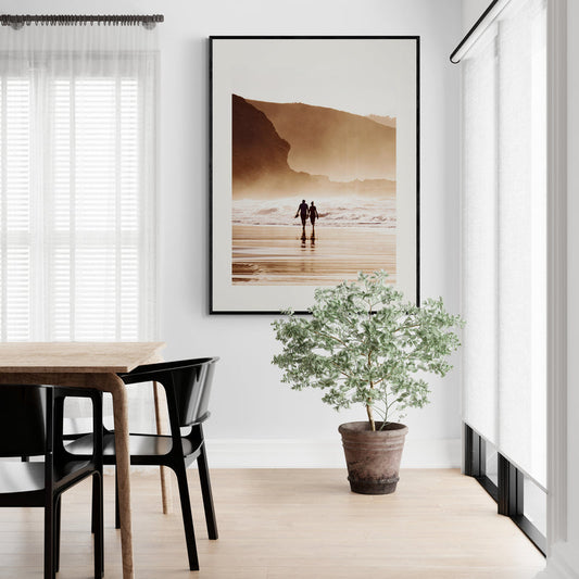Poster in Lijst Zorgeloze Strandwandeling