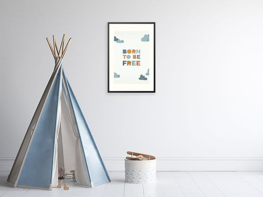 Poster in lijst Born to be Free