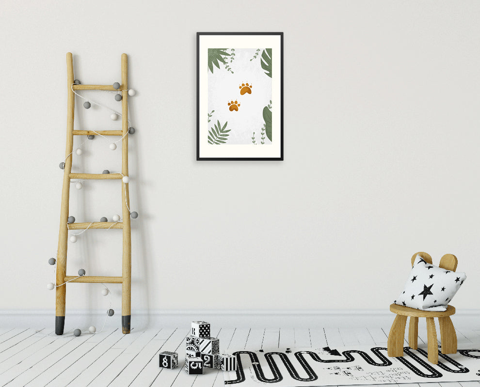 Poster in lijst Born to be Wild Beren Pootjes