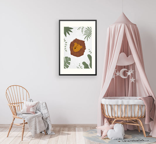 Poster in lijst Born to be Wild Leeuw