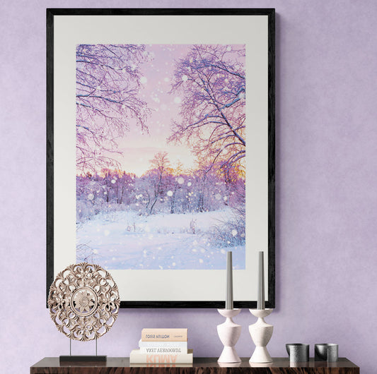 Poster in lijst Prachtige Winterochtend