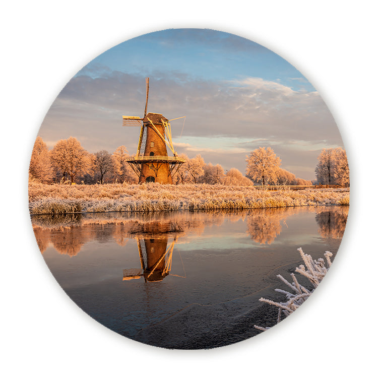 Schilderij Molen in de Winter