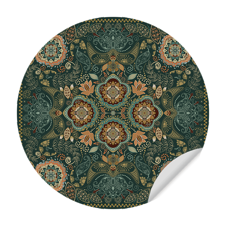 Muursticker - Boho - Groen