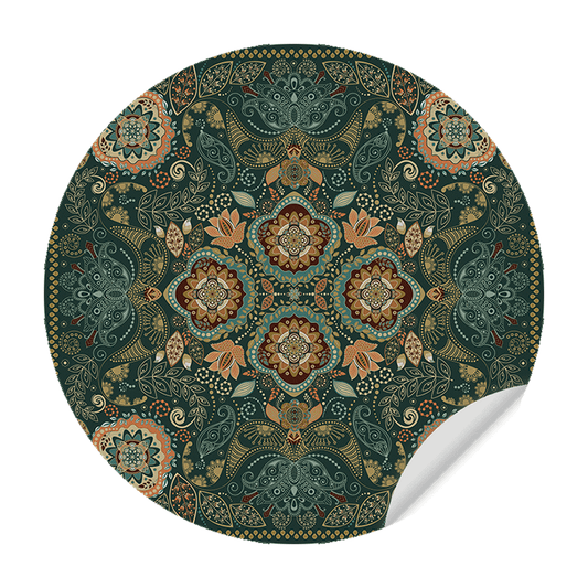 Muursticker - Boho - Groen