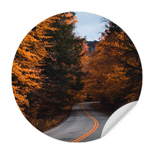 Muursticker - Wanderlust Herfstweg
