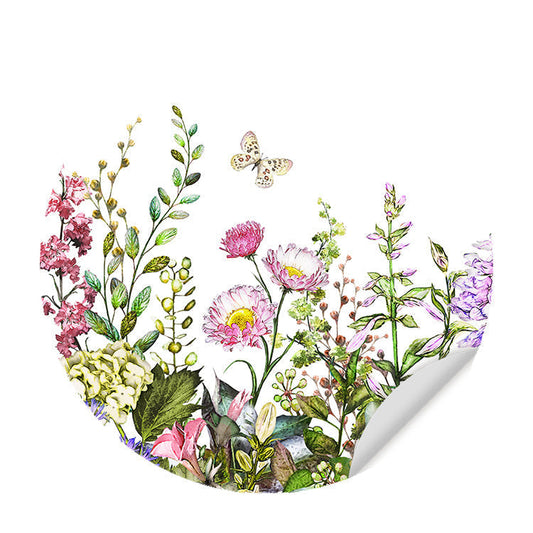 Muursticker - Weidebloemen in de Zomer