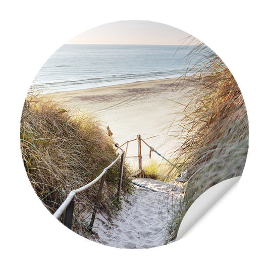 Muursticker - Strandpad