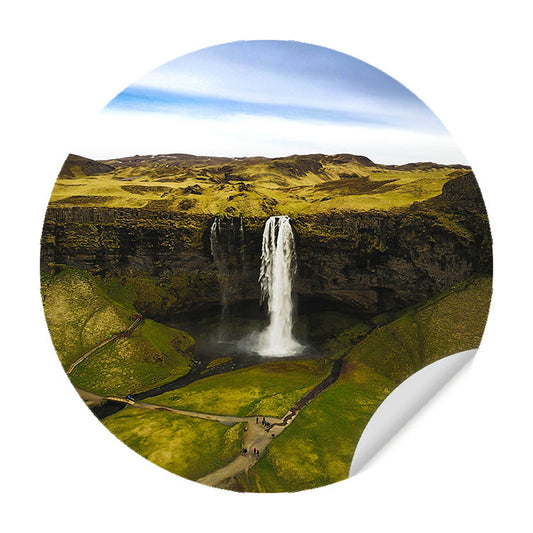 Muursticker - Waterval in de Natuur