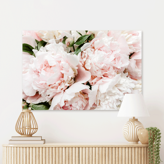 Schilderij Elegante Pioenrozen