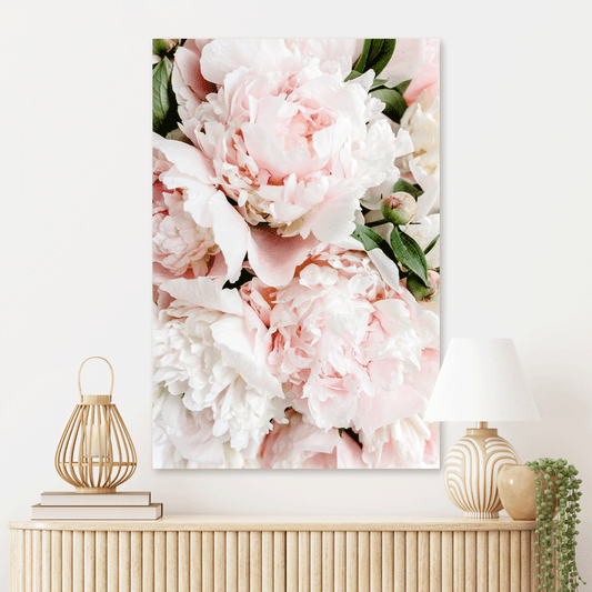 Schilderij Elegante Pioenrozen