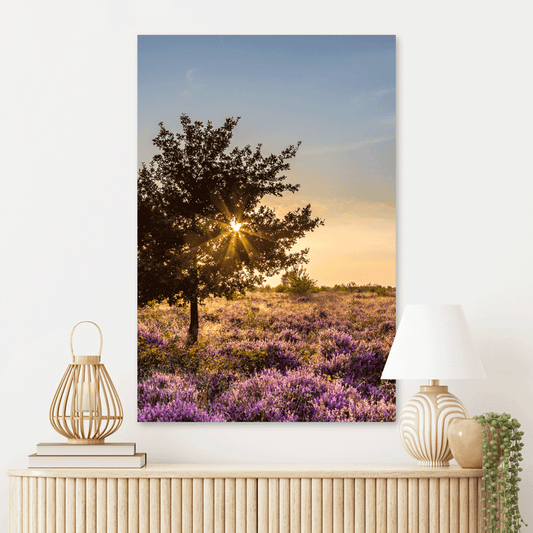 Schilderij Heidelandschap