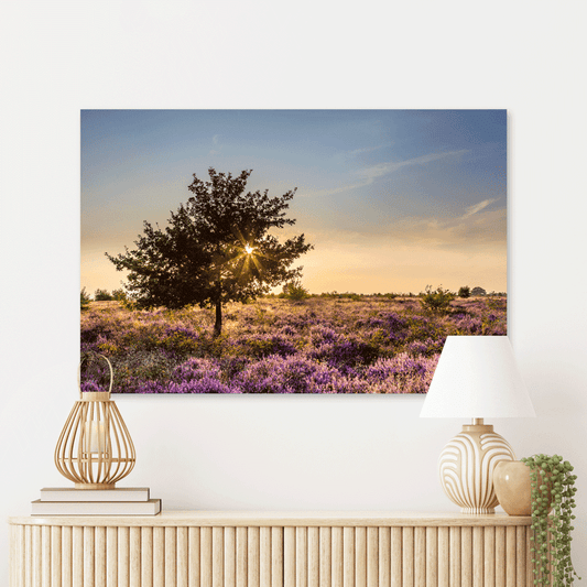 Schilderij Heidelandschap