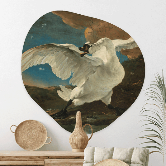 Wanddecoratie Organisch Bedreigde Zwaan