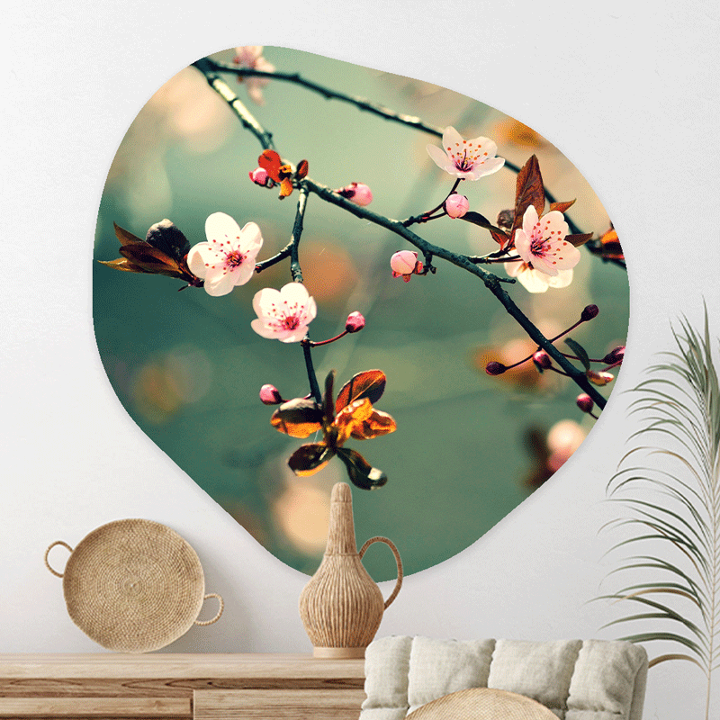 Wanddecoratie Organisch Kersenbloem Sakura