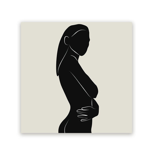 Schilderij Silhouette Women Boho