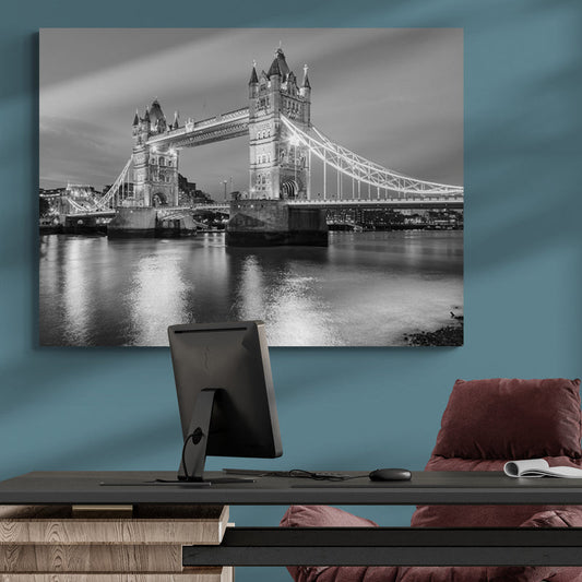 Schilderij Betoverend Licht op Tower Bridge