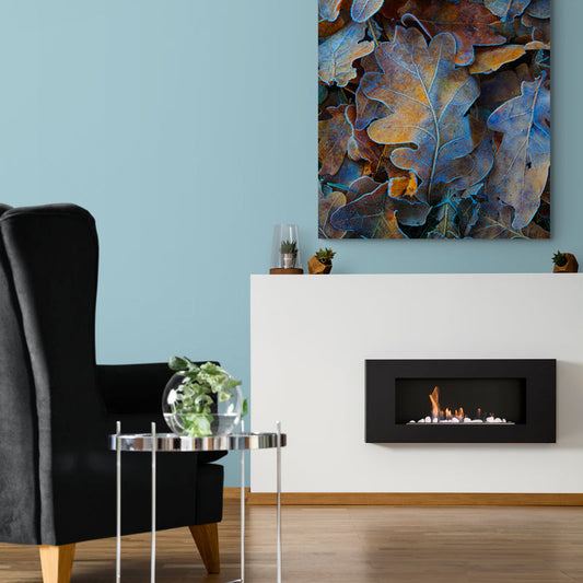 Schilderij Bladeren in Winterslaap