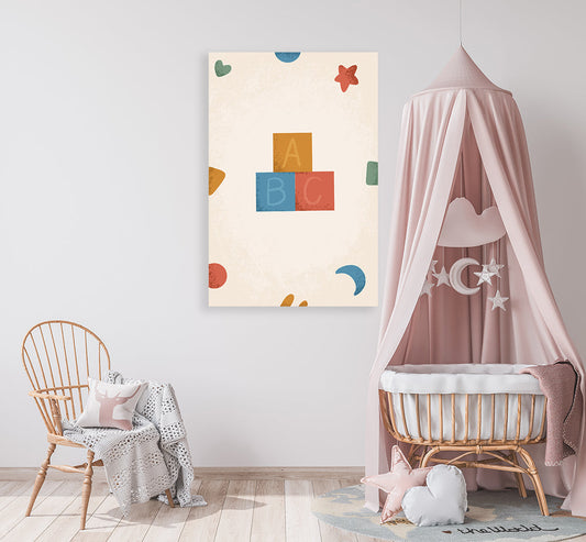 Schilderij Born to be Me Letterblok