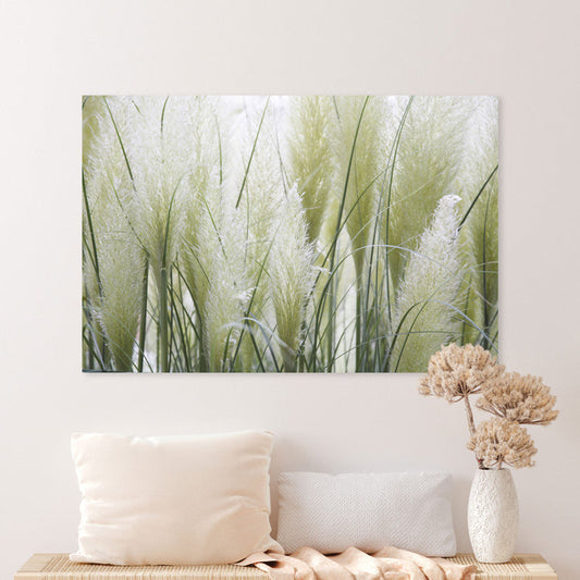 Schilderij Groene Pluimen