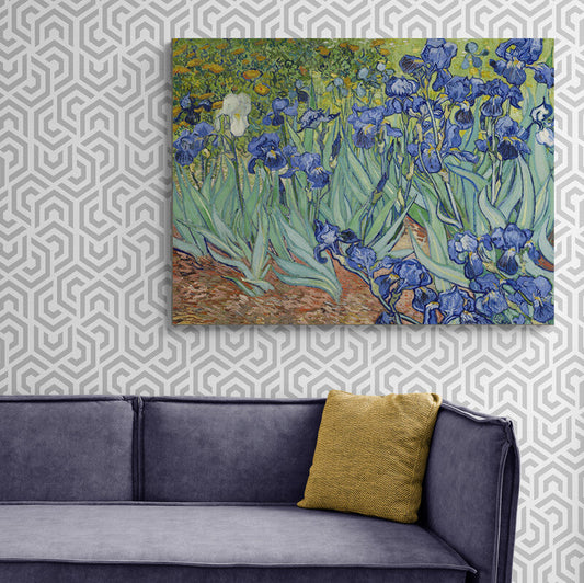 Schilderij Irissen