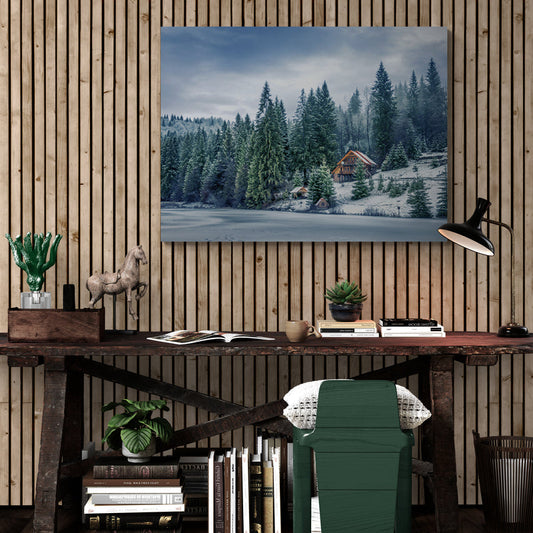 Schilderij Karpaten Winterwonder