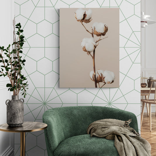 Schilderij Katoenplant
