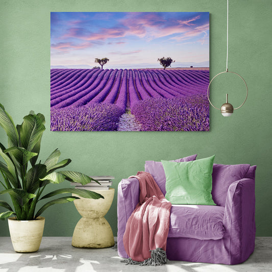 Schilderij Lavendelveld in de Provence