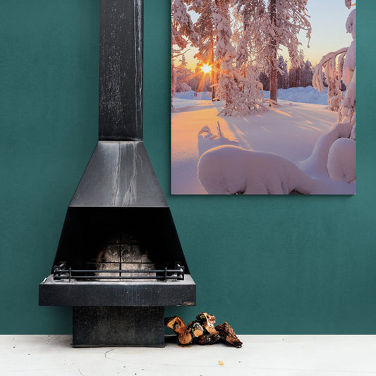 Schilderij Magisch Winterbos