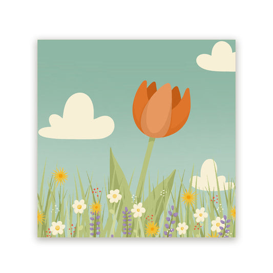 Schilderij Oranje Tulp
