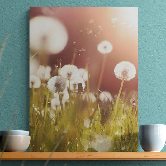 Schilderij Pluizige Paardenbloemen