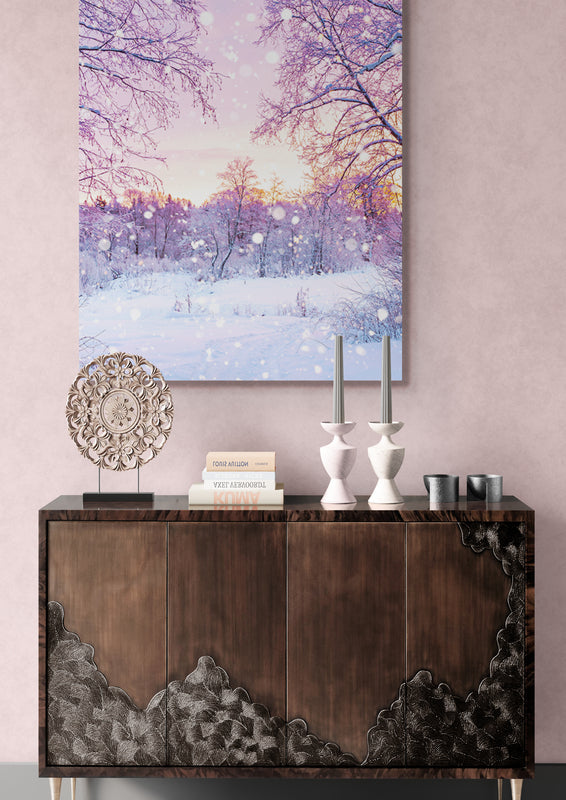 Schilderij Prachtige Winterochtend