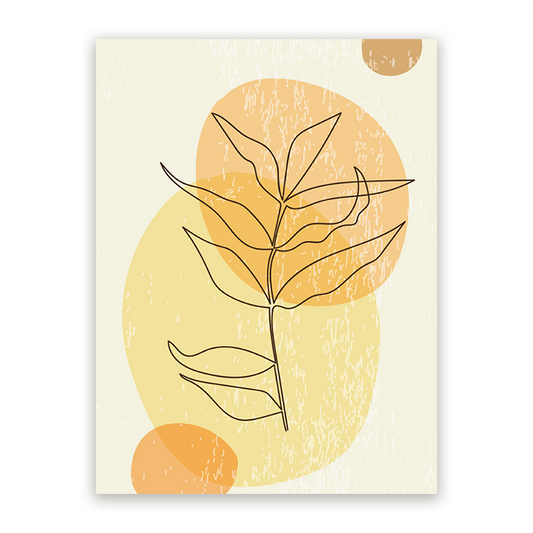 Schilderij Stijlvol Esdoornblad