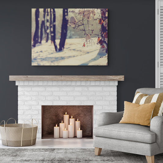 Schilderij Winters Spel van Licht en Schaduw