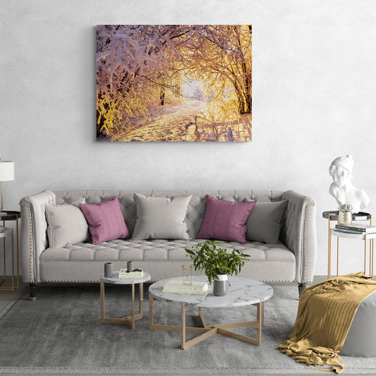 Schilderij Winterse Betovering