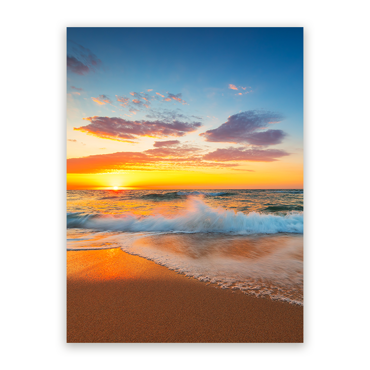 Schilderij Gouden Moment aan Zee