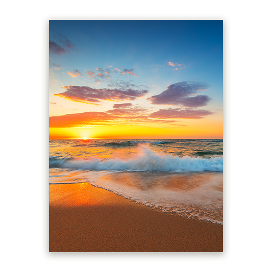 Schilderij Gouden Moment aan Zee