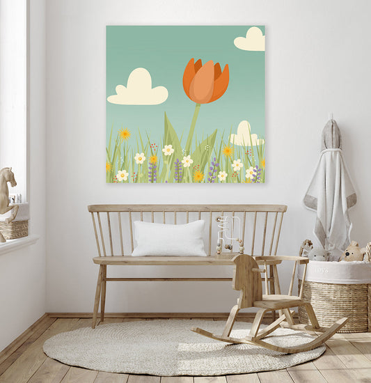 Schilderij Oranje Tulp