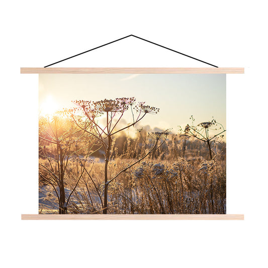 Textielposter Droogplanten in de Winterzon