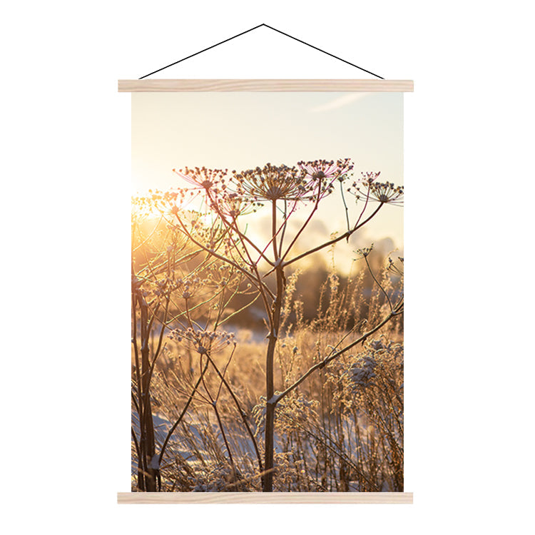 Textielposter Droogplanten in de Winterzon