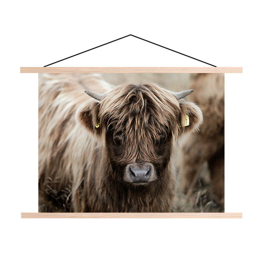 Textielposter Jonge Schotse Hooglander